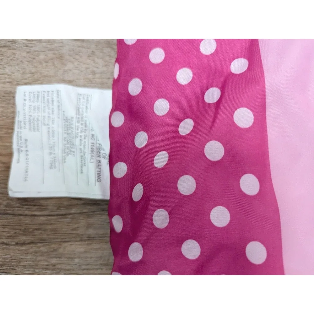 Hello Kitty Sanrio Sleeping Bag Hair Bows Pink Polka Dot Border 2014
